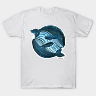 Yin Yang Whales T-Shirt